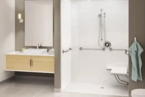 Hassle Free System; Shower with accessibility features