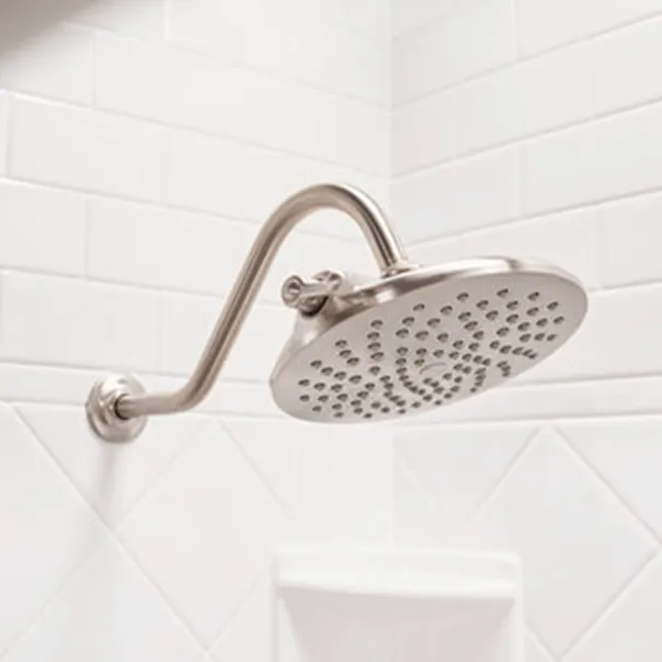 types of shower heads - standard wall-mount shower head from Bath Fitter Pittsburgh